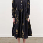 Pas de Calais Apparel Womens Dresses Japonism Flower Print Dress