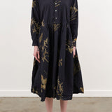 Pas de Calais Apparel Womens Dresses Japonism Flower Print Dress