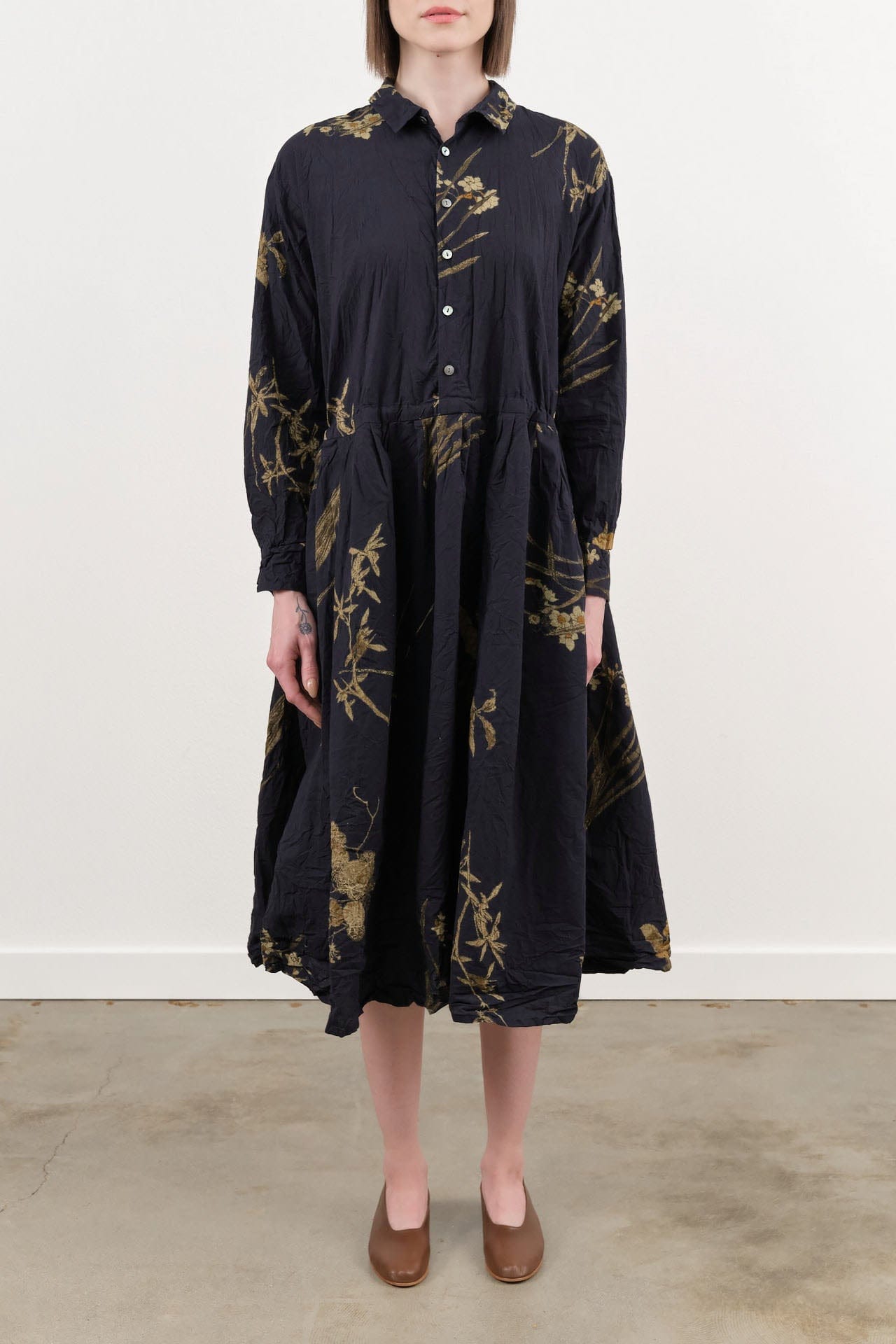 Pas de Calais Apparel Womens Dresses Japonism Flower Print Dress