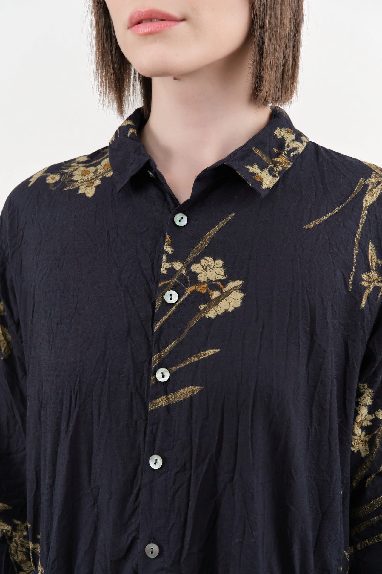 Pas de Calais Apparel Womens Dresses Japonism Flower Print Dress