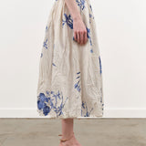 Pas de Calais Apparel Womens Skirts Japonism Flower Print Skirt