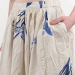 Pas de Calais Apparel Womens Skirts Japonism Flower Print Skirt