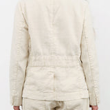 Pas de Calais Apparel Womens Jackets Linen Cotton Soft Twill Tailored Jacket