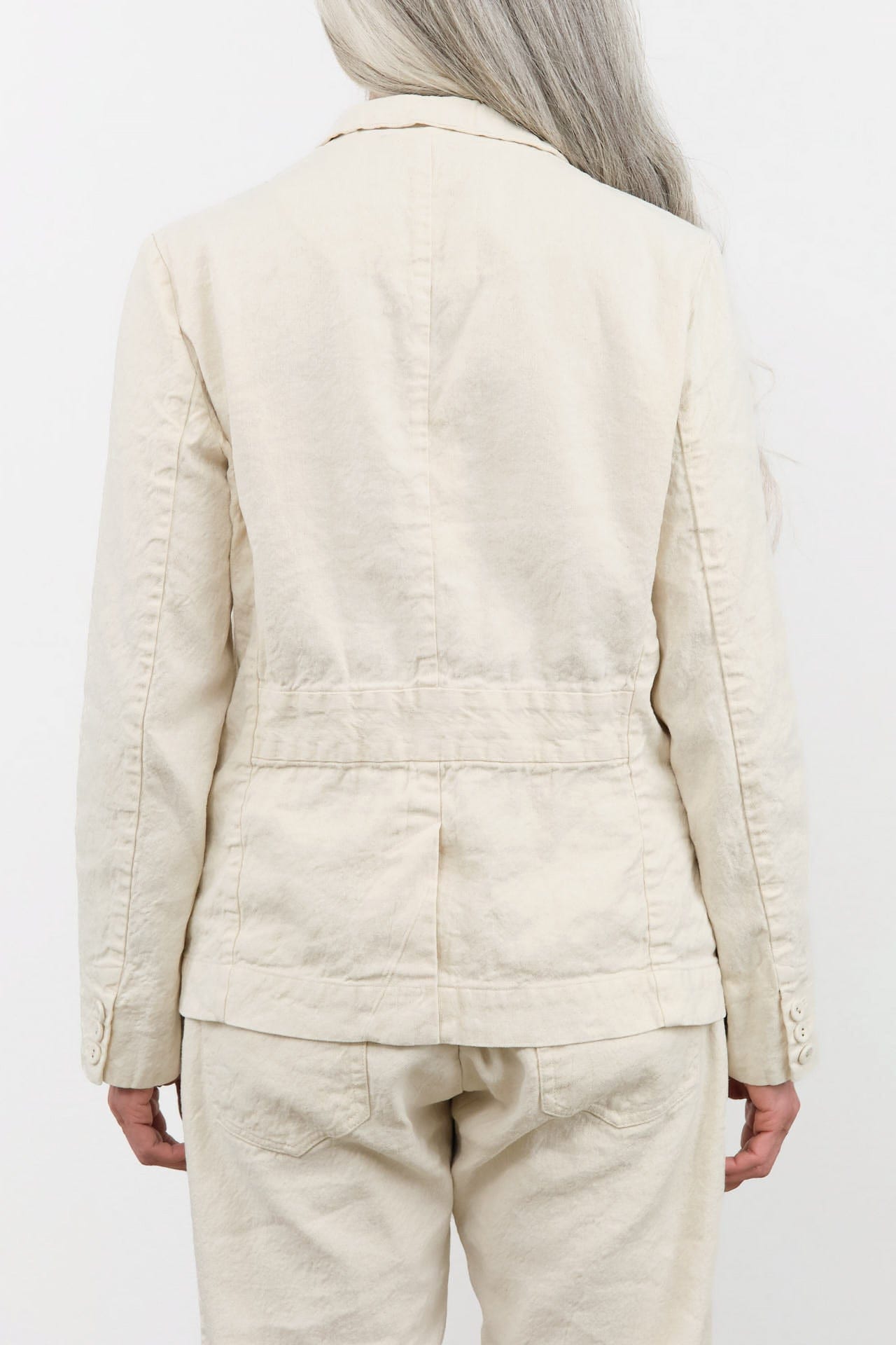 Pas de Calais Apparel Womens Jackets Linen Cotton Soft Twill Tailored Jacket