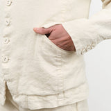 Pas de Calais Apparel Womens Jackets Linen Cotton Soft Twill Tailored Jacket