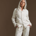 Pas de Calais Apparel Womens Jackets Linen Cotton Soft Twill Tailored Jacket