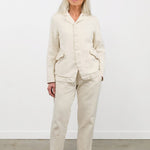 Pas de Calais Apparel Womens Pants Linen Cotton Soft Twill Tapered Pants