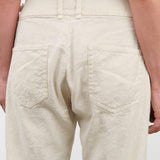 Pas de Calais Apparel Womens Pants Linen Cotton Soft Twill Tapered Pants