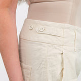 Pas de Calais Apparel Womens Pants Linen Cotton Soft Twill Tapered Pants