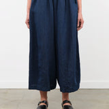 Pas de Calais Apparel Womens Pants Linen Indigo Chambray Pants