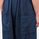 Pas de Calais Apparel Womens Pants Linen Indigo Chambray Pants