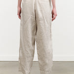 Light Gray Linen Twill Wide Pants by Pas de Calais Designer Brand 