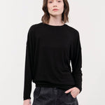 Pas de Calais Apparel Womens Sweaters Lyocell Cashmere Crewneck Jersey Pullover