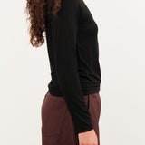 Pas de Calais Apparel Womens Blouses Lyocell Cashmere Jersey Turtleneck Pullover