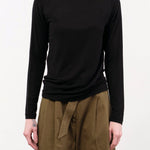 Pas de Calais Apparel Womens Sweaters Lyocell Cashmere Turtleneck Jersey Pullover