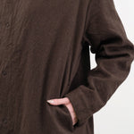 Pas de Calais Apparel Womens Outerwear Mulesing-Free Wool Cotton Hooded Coat