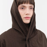 Pas de Calais Apparel Womens Outerwear Mulesing-Free Wool Cotton Hooded Coat