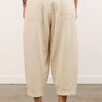 Pas de Calais Apparel Womens Pants Natural Brushed Linen Cotton Twill Relaxed Pants