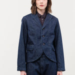 Pas de Calais Apparel Womens Jackets Natural Denim Tailored Jacket