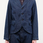 Pas de Calais Apparel Womens Jackets Natural Denim Tailored Jacket