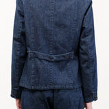 Pas de Calais Apparel Womens Jackets Natural Denim Tailored Jacket