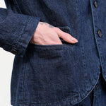 Pas de Calais Apparel Womens Jackets Natural Denim Tailored Jacket