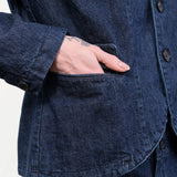 Pas de Calais Apparel Womens Jackets Natural Denim Tailored Jacket