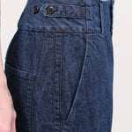 Pas de Calais Apparel Womens Denim Natural Denim Tapered Pants