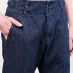 Pas de Calais Apparel Womens Denim Natural Denim Tapered Pants