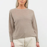 Pas de Calais Apparel Womens Sweaters Normandy Linen Crew Neck Pullover