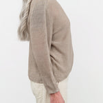 Pas de Calais Apparel Womens Sweaters Normandy Linen Crew Neck Pullover