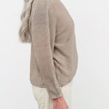 Pas de Calais Apparel Womens Sweaters Normandy Linen Crew Neck Pullover