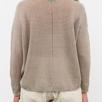 Pas de Calais Apparel Womens Sweaters Normandy Linen Crew Neck Pullover