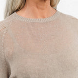 Pas de Calais Apparel Womens Sweaters Normandy Linen Crew Neck Pullover