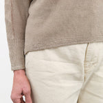 Pas de Calais Apparel Womens Sweaters Normandy Linen Crew Neck Pullover