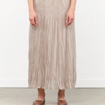 Pas de Calais Apparel Womens Skirts Organdy Hand Pleated Long Skirt