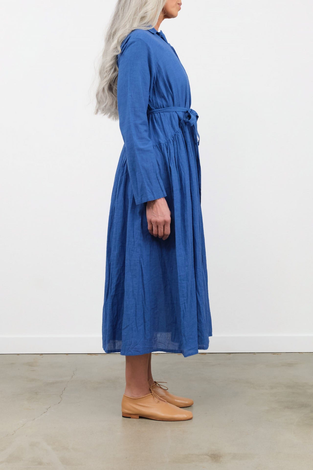 Pas de Calais Apparel Womens Dresses Organic Cotton Chambray Dress