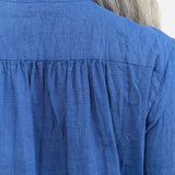 Pas de Calais Apparel Womens Blouses Organic Cotton Chambray Long Sleeve Blouse