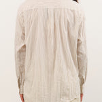 Pas de Calais Apparel Womens Blouses Organic Cotton Dobby Stripe Standard Shirt
