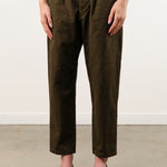 Pas de Calais Apparel Womens Pants Organic Cotton Linen Natural Twill Loose Slim Pants