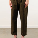 Pas de Calais Apparel Womens Pants Organic Cotton Linen Natural Twill Loose Slim Pants