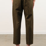 Pas de Calais Apparel Womens Pants Organic Cotton Linen Natural Twill Loose Slim Pants