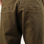 Pas de Calais Apparel Womens Pants Organic Cotton Linen Natural Twill Loose Slim Pants