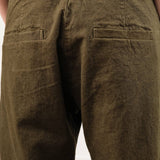 Pas de Calais Apparel Womens Pants Organic Cotton Linen Natural Twill Loose Slim Pants