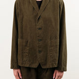 Pas de Calais Apparel Womens Jackets Organic Cotton Linen Natural Twill Tailored Jacket