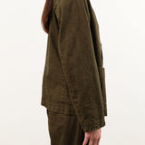 Pas de Calais Apparel Womens Jackets Organic Cotton Linen Natural Twill Tailored Jacket