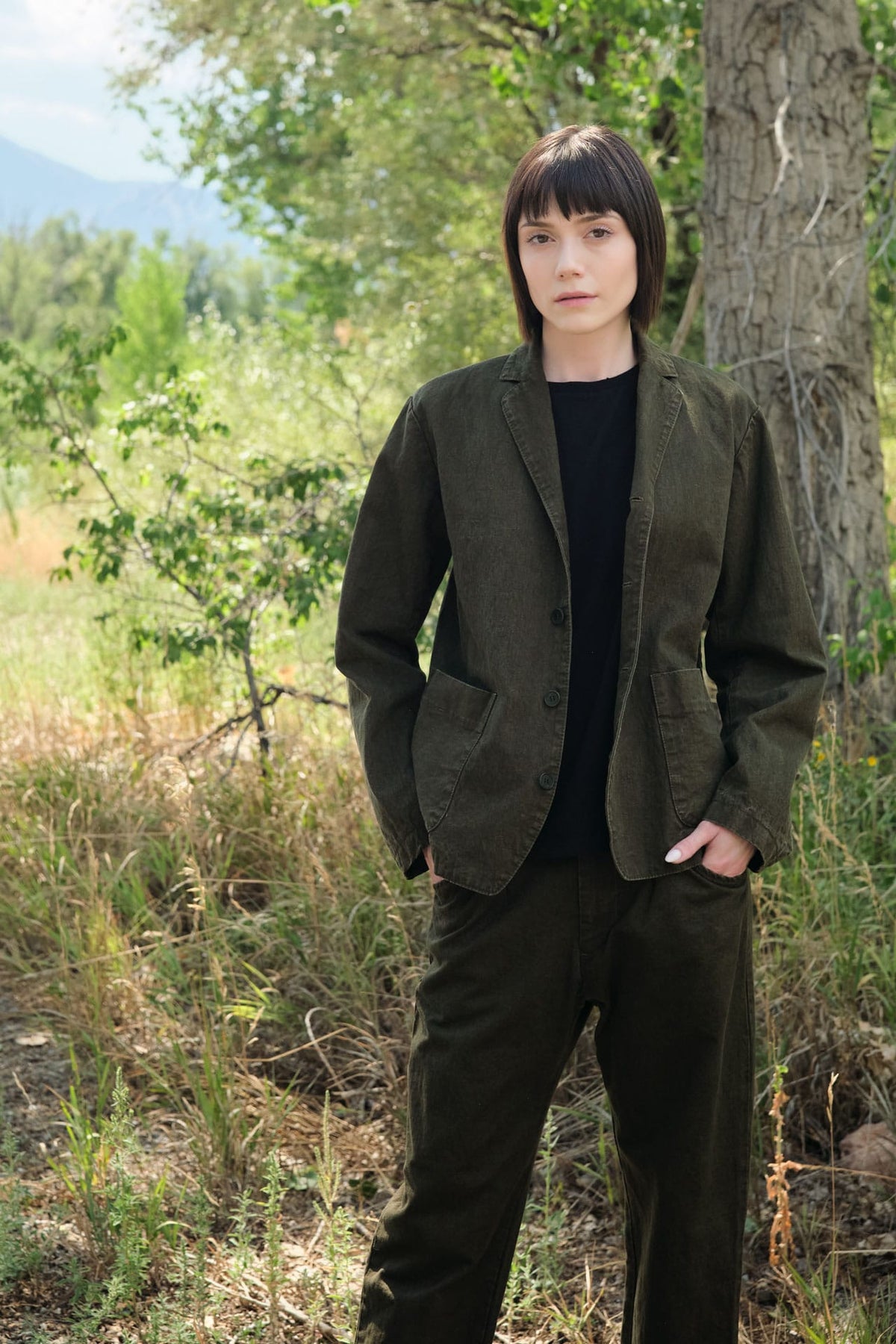 Pas de calais organic cotton jacket and pants.