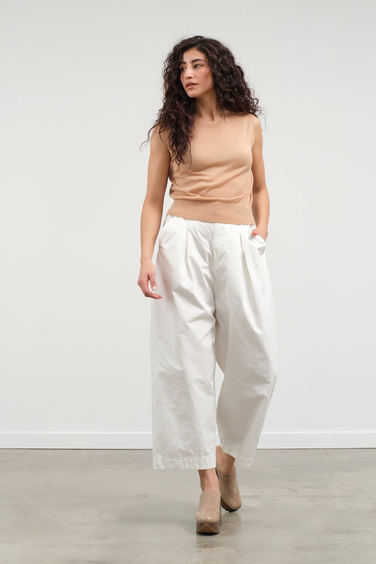 Styled view of Pleated Wide Pants