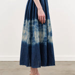 Pas de Calais Apparel Womens Skirts Ramie Tencel Willow Dye Skirt