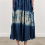 Pas de Calais Apparel Womens Skirts Ramie Tencel Willow Dye Skirt